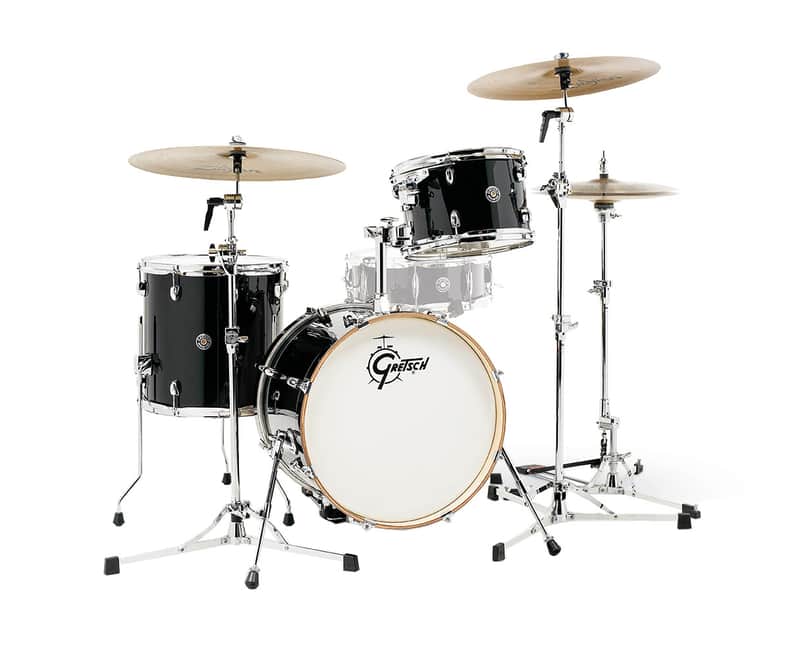 Gretsch Catalina Club 3-Piece Shell Pack w/18" Kick - Piano Black image 1