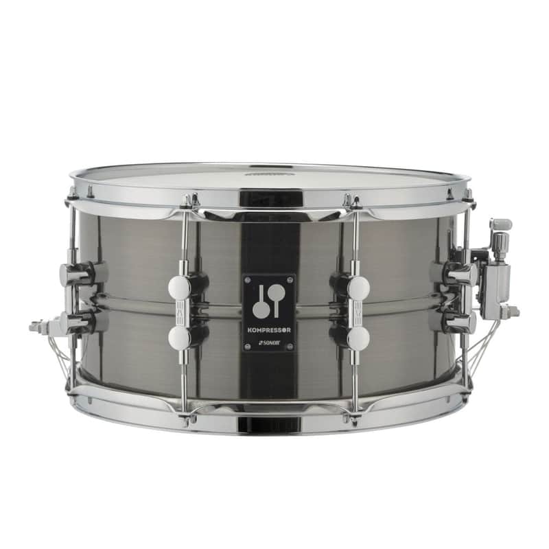 Sonor Kompressor Snare Drum 13x7 Black Nickel Plated Brass image 1
