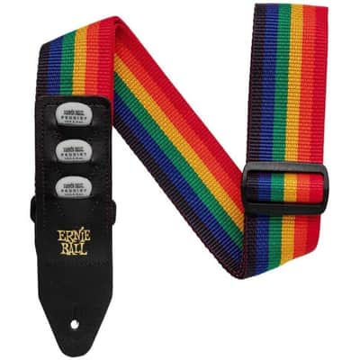 Ernie Ball Pickholder Guitar Strap Polypro Pick Holder Various Colors Leather image 1