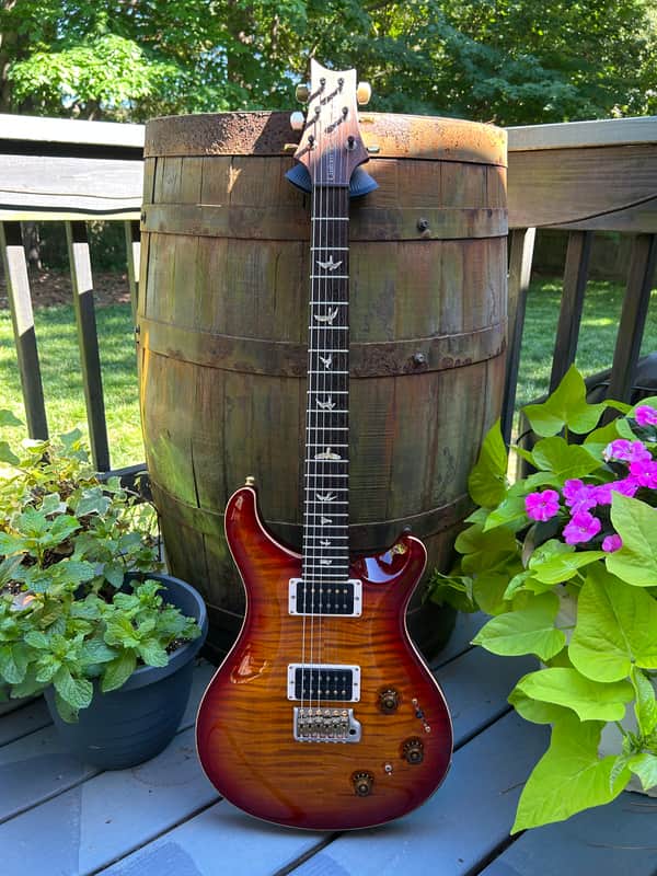 PRS P22 / Custom 22 Piezo Tremolo 10-Top 2013 - Present - Dark Cherry Sunburst image 1
