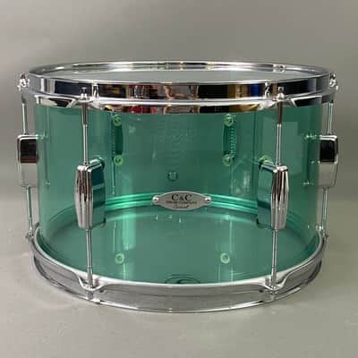C&C USA CC Cardwell Acrylic Coke Bottle Green Tom Drum 6-Lug 9x13 Fully Original Complete Your Kit image 1