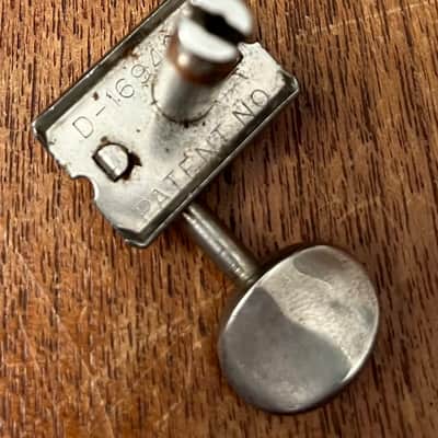 1950’s Kluson Deluxe Single Line Tuner, Nickel, For Fender Strat or Tele image 3