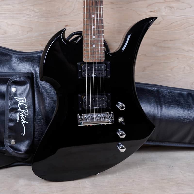 B.C. Rich Mockingbird 1990's Black Made in Japan MIJ w/ Bag | Reverb