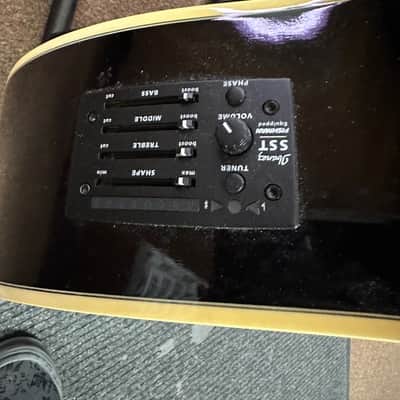 Used Ibanez 4 String Acoustic/Electric Bass Black Local Pick Item image 8