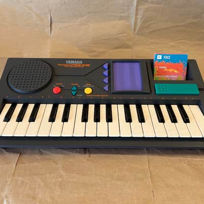 Yamaha PortaSound PSS-102 Electronic Keyboard 1991 rare with Card Reader System mini Synth Japan in box EC image 2