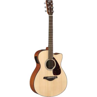 Yamaha FSX800C Small Body Acoustic-Electric Guitar, Natural image 5