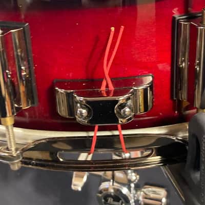DrumCraft - 5x14" Series 6 Maple Snare Drum 2010–2013 - Transparent Red Lacquer image 11