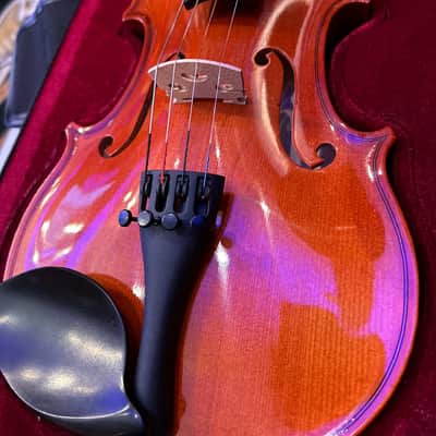 Strunal SchÃ¶nbach Stradivarious 4/4 Violin - Golden Brown SV-160 image 6
