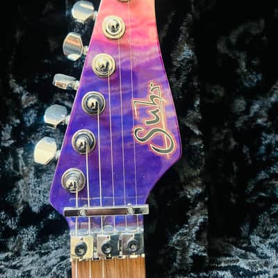 Suhr NAMM Piece Modern Carve Top Stunning Purple Gradient image 8