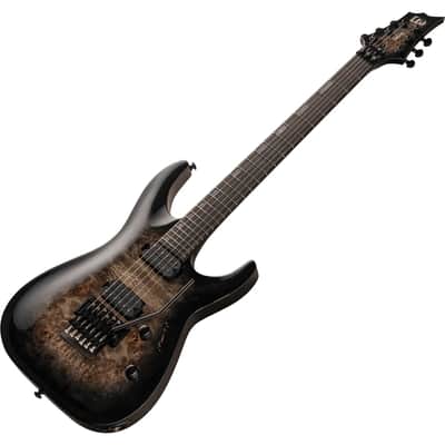 ESP LTD H-1001FR Black Natural Burst Electric Guitar - LH1001FRBPBLKNB image 1