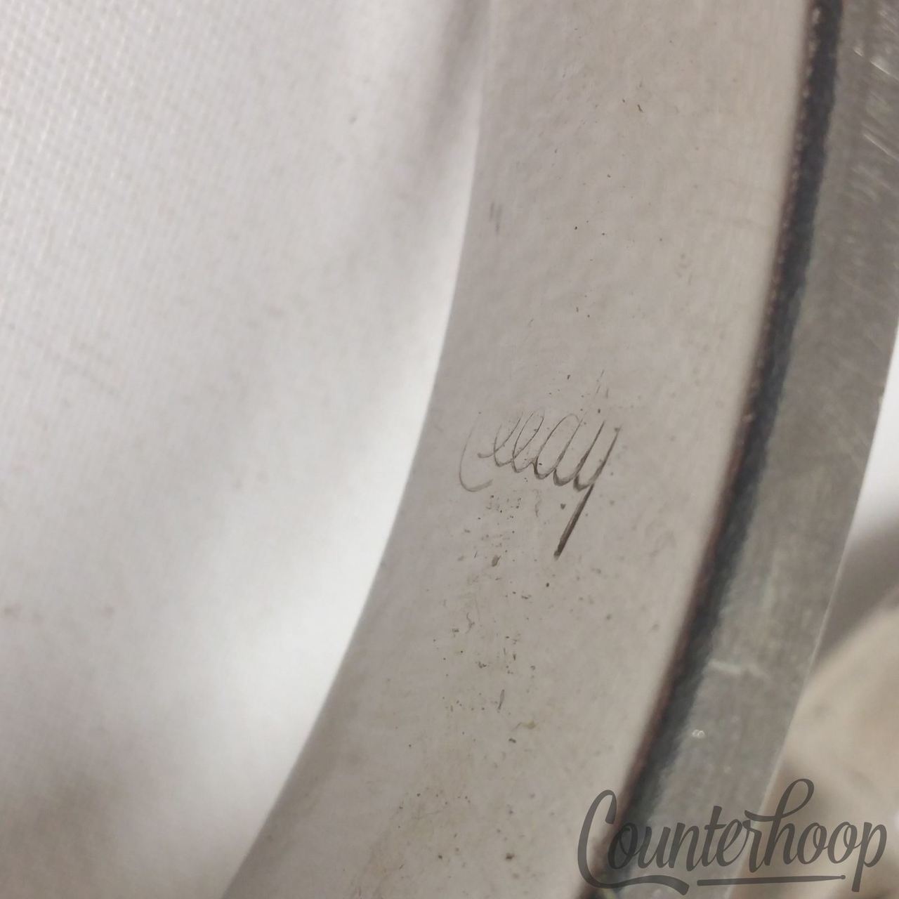 Leedy Marching Snare Drum T-Rod Harness Mount Nickel USA Elkhart, IN Vintage 40s — main photograph