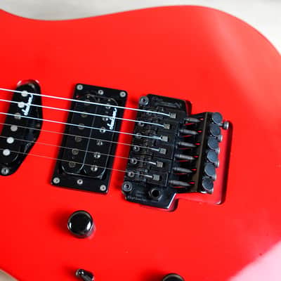 Charvel DK-065 SSH Model 3 Lefty 1990 Ferarri Red Made in Japan MIJ w/ Bag image 11