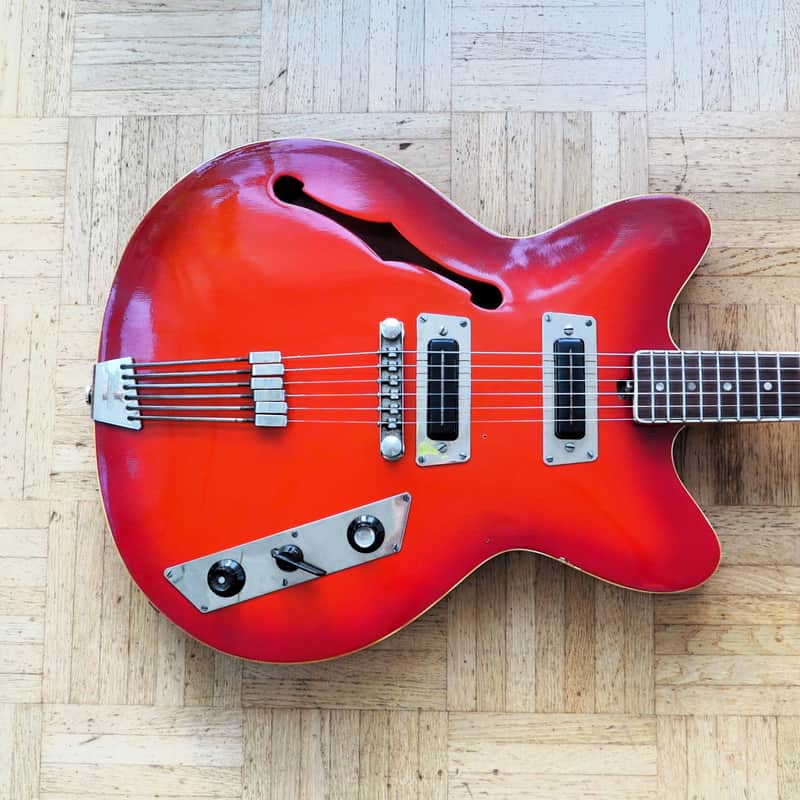 VIDEO! 1970s Jolana Rubin "ES/Casino-style" Thinline made in CSR image 1
