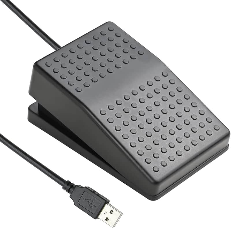 Upgraded USB Foot Switch Single Pedal Mechanical Control Footswitch Map Mouse Keyboard Hotkey Combination Key Press Simulator Program Page Turner Game Transcription HID image 1