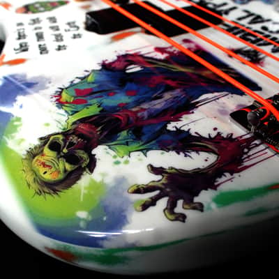 Custom Painted and Upgraded Yamaha RBX 260 With Matching Headstock And Graphics image 18
