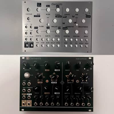 Mutable Instruments Elements (Clone) 2026 black + SILVER Grayscale Faceplate image 1