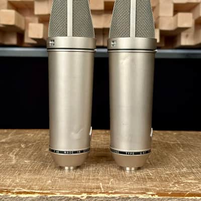 Vintage Neumann U87 Condenser Microphone Sequential SN Stereo Pair. 1983. Swivel Mounts. All Original! image 8