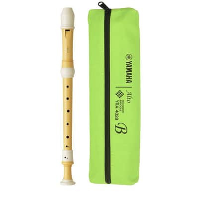 Yamaha YRA-402B "Ecodear" Plastic 3-Piece Alto Recorder w/ Pouch image 1