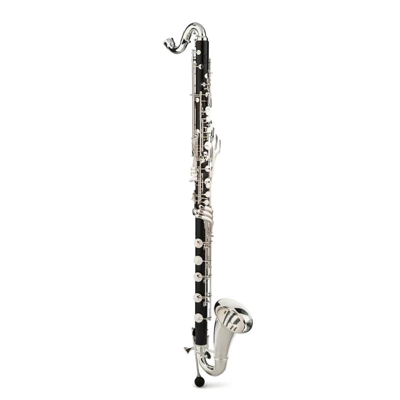 Backun Q Series Bass Clarinet- Low C, Bonna Case-DEMO Grenadilla/Silver Keys & Posts