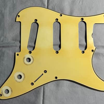 Vintage USA 54 8 Hole 50's Fender Stratocaster 56 Vintage Pickguard Celluloid / Nitrate Mint Green 1954 thru 58 RI image 5