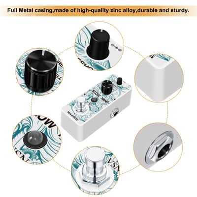 VSN Delay Slow Hand Effect Guitar Pedal for Digital Pedals Electric Guitar Slow Gear Effects Pedal Ture Bypass Mini Size image 5