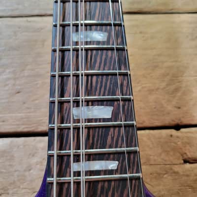 Kauer Banshee Custom Firebird Baritone - Tangelo Orange and Deep Purple Flake image 21