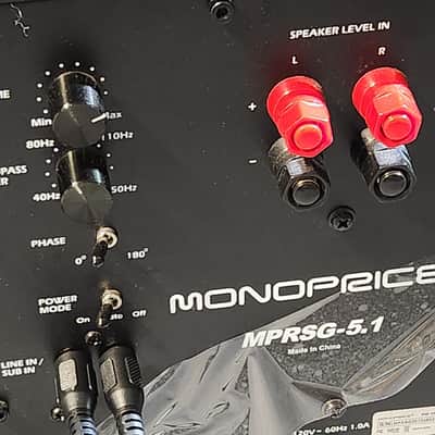 Monoprice Monoprice subwoofer 8 inch power 90s  - Black image 6