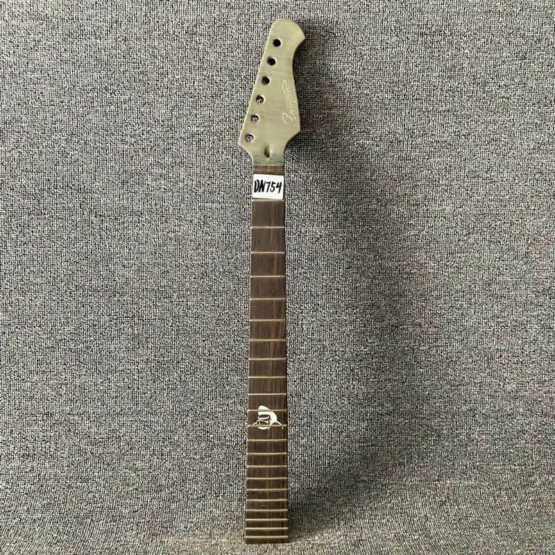 Roasted Maple Guitar Strat Style Neck, Rosewood Fingerboard 22 Frets image 1