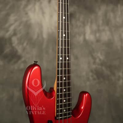 1980's Fender Contemporary Power Jazz Bass Special MIJ Candy Apple Red image 13