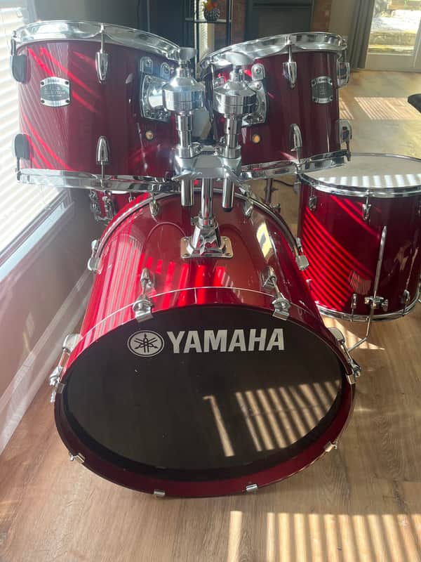 Yamaha SBP2F5 Stage Custom Birch 22x17/16x15/12x8/10x7/5.5x14" 5pc Shell Pack 2015 - Present - Cranberry Red image 1