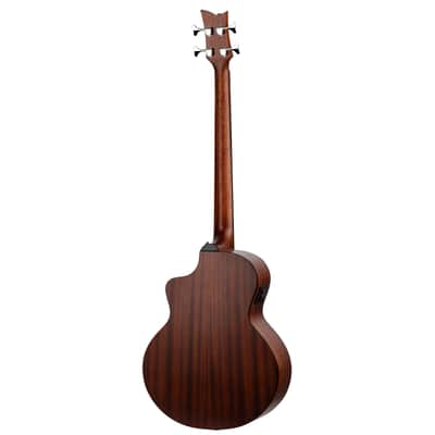 Ortega D7CE-BFT-4 Deep Series 7 Spruce Top Mahogany Neck Medium Scale 4-String Acoustic-Electric Bass Guitar image 2