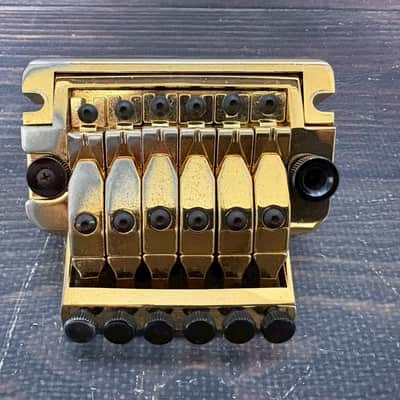 80s YAMAHA Rockin'Magic-Pro Guitar Bridge Gold image 4