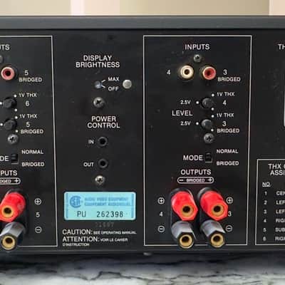 McIntosh MC7106 100-Watt x 6 Ch. Stereo Solid State Power Amplifier 1992 - 1998 - Black image 3