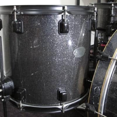 RMV. Drum Kit. In Titanium Silver Sparkle finish, Bapeva hard wood shells. image 7