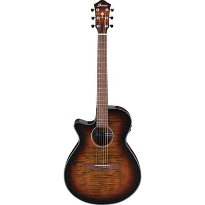 Ibanez AEG70L-TIH Lefthand Tiger Burst High Gloss - Lefthand Acoustic Guitar image 1