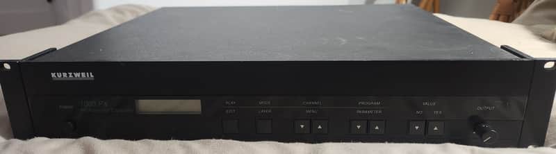 Kurzweil 1000 Series Rackmount Digital Expander Sound Module 1988 - 1992 - Black image 1