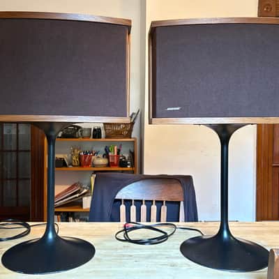 Bose 901 Series VI w/Tulip Stands and Restored EQ 1987 - Walnut image 1