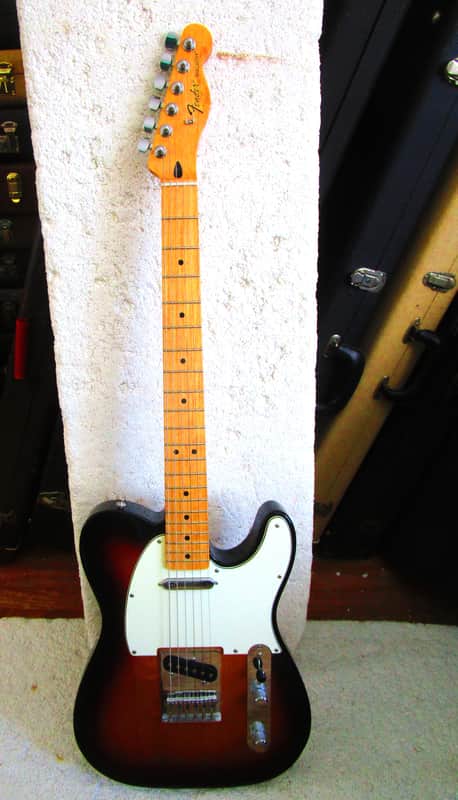 Fender Telecaster Guitar, 2016, Mexico, Sunburst, Gig Bag