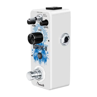AMUZIK LEF-302B ODRIVE-II TS Overdrive Pedal Dual Warm/Hot Mode True Bypass Mini Metal Guitar Warm Drive Effect--Shipped from Irvine Warehouse in California by USPS image 3