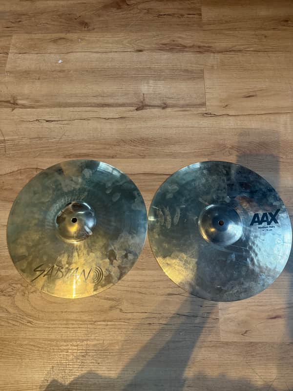 Sabian 14" AAX Medium Hi-Hat Cymbals (Pair) 2019 - Present - Brilliant image 1
