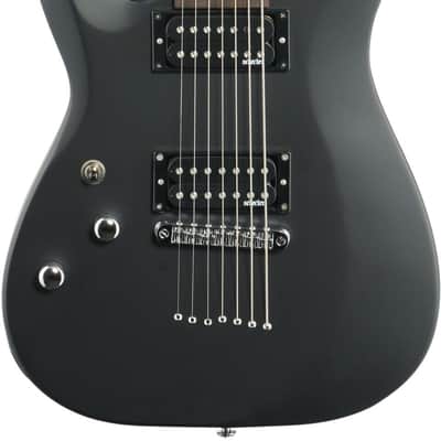 Schecter C-7 Deluxe Left-Handed Electric Guitar, Satin Black image 3