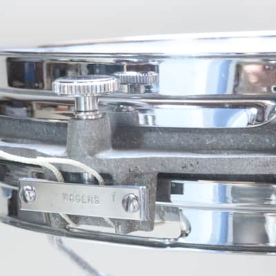 RARE Rogers Satellite Piccolo Snare Drum, Grey Cast Shell, Original Wires, 1970s -ALMOST LIKE NEW  / INSPECTED & TESTED image 9