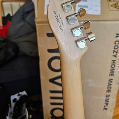 Squier Affinity Telecaster black with white pickguard image 7
