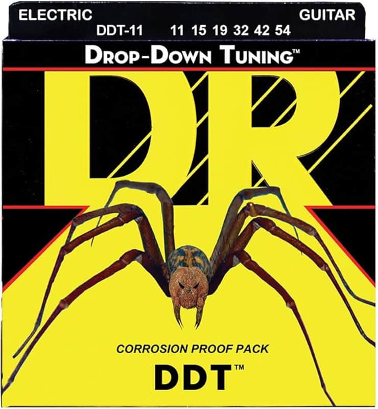 DR Strings DDT-11 DDT Drop Down Tuning Nickel Plated Heavy Electric Guitar Strings 11-54 image 1