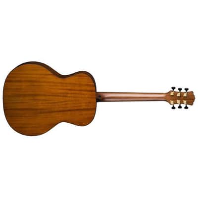 Luna Art Recorder All Solid Wood Acoustic Guitar, 21 Frets, C Neck, Rosewood Fretboard, Satin Natural image 2