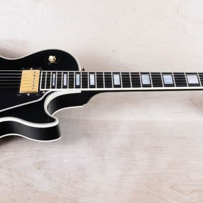 Gibson Les Paul Custom 2001 Ebony Black Beauty Yamano Music w/ OHSC, Paperwork image 3