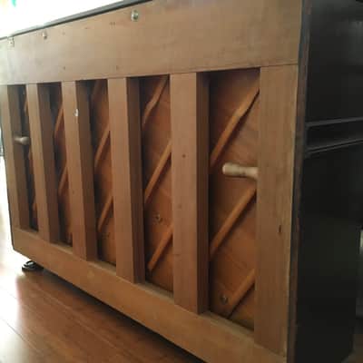 1954 Vintage Janssen Made in USA Lowrey Organo Model Acoustic Upright Piano Only (No Organo) image 10