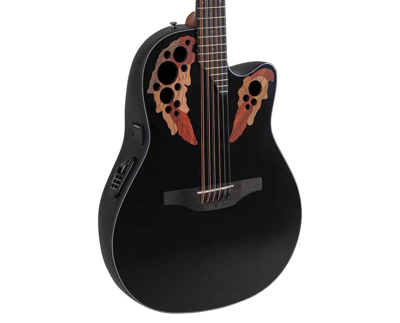 Ovation Celebrity Elite CE4412-5 12-String A/E Guitar - Black - Open Box image 1