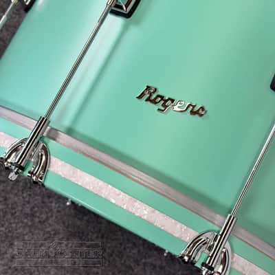 Rogers Tower 3pc Drum Set Seafoam Green 18/12/14 image 5