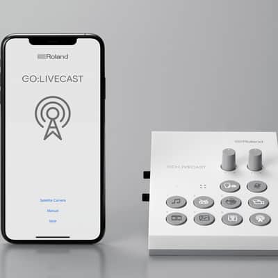 Roland GO:LIVECAST Smartphone Live Streaming Mixer 2020 - White image 2